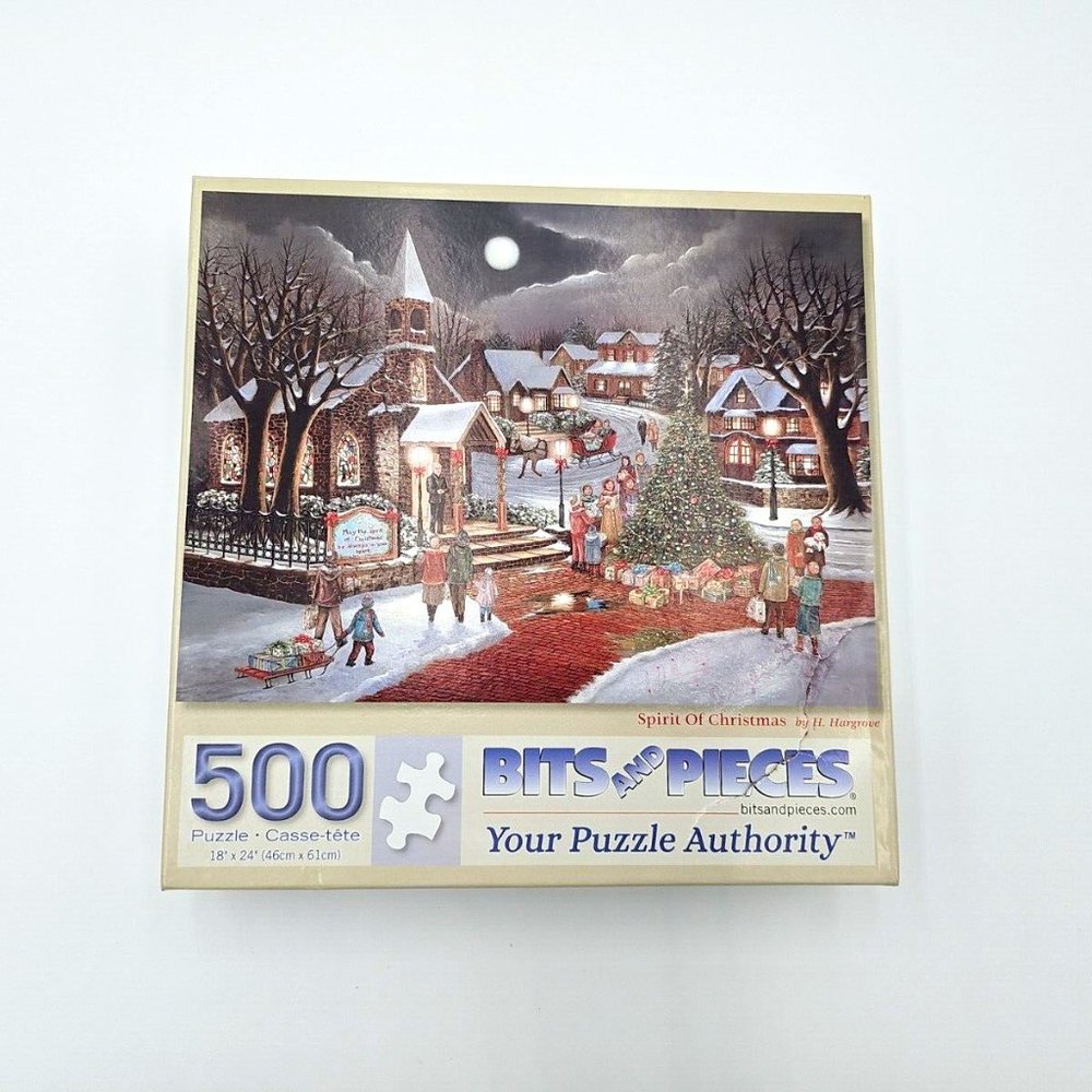 "SPIRIT OF CHRISTMAS" 500 Piece Jigsaw Puzzle by Bits And Pieces - 100% COMPLETE